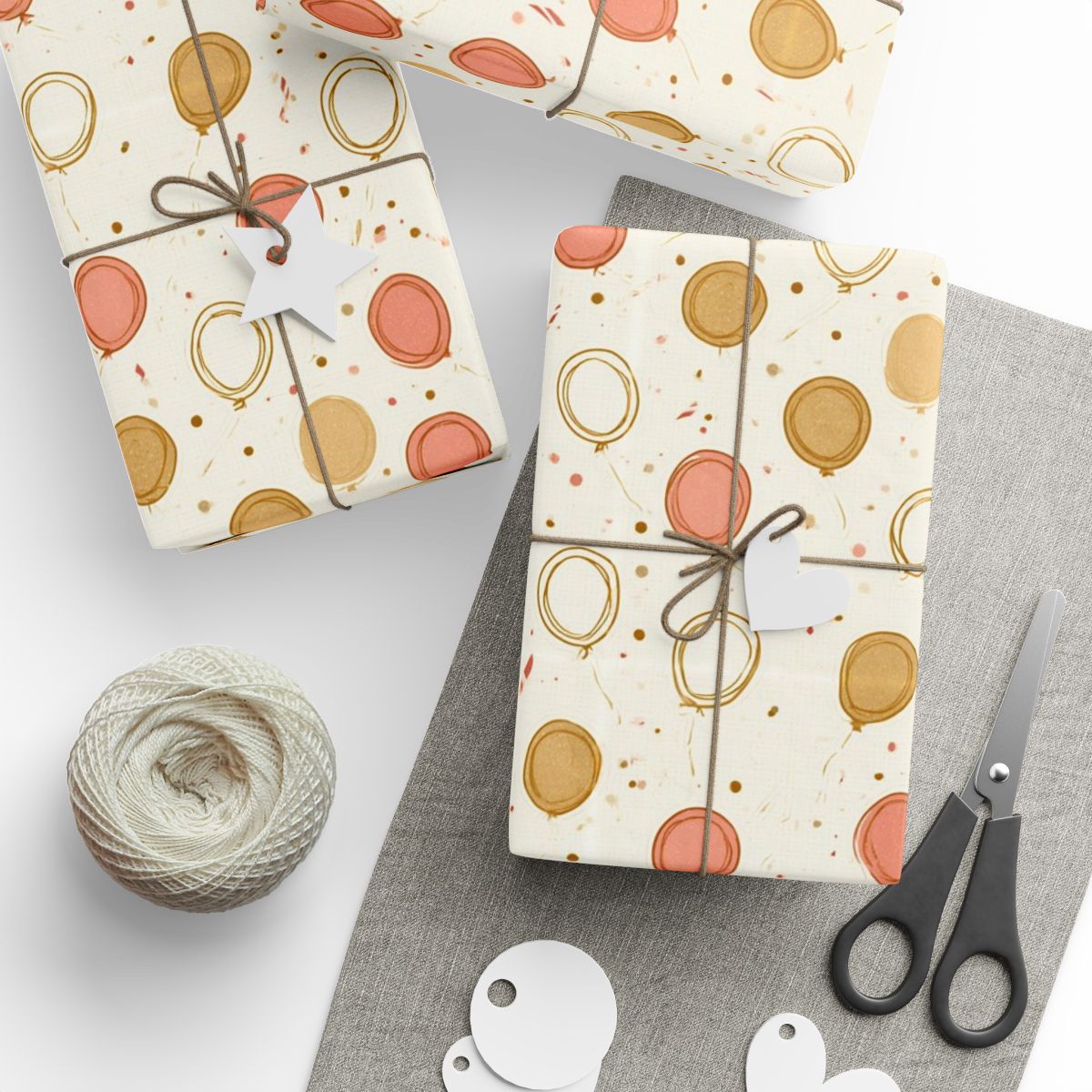 Balloon Drift Birthday Wrapping Paper No. 1