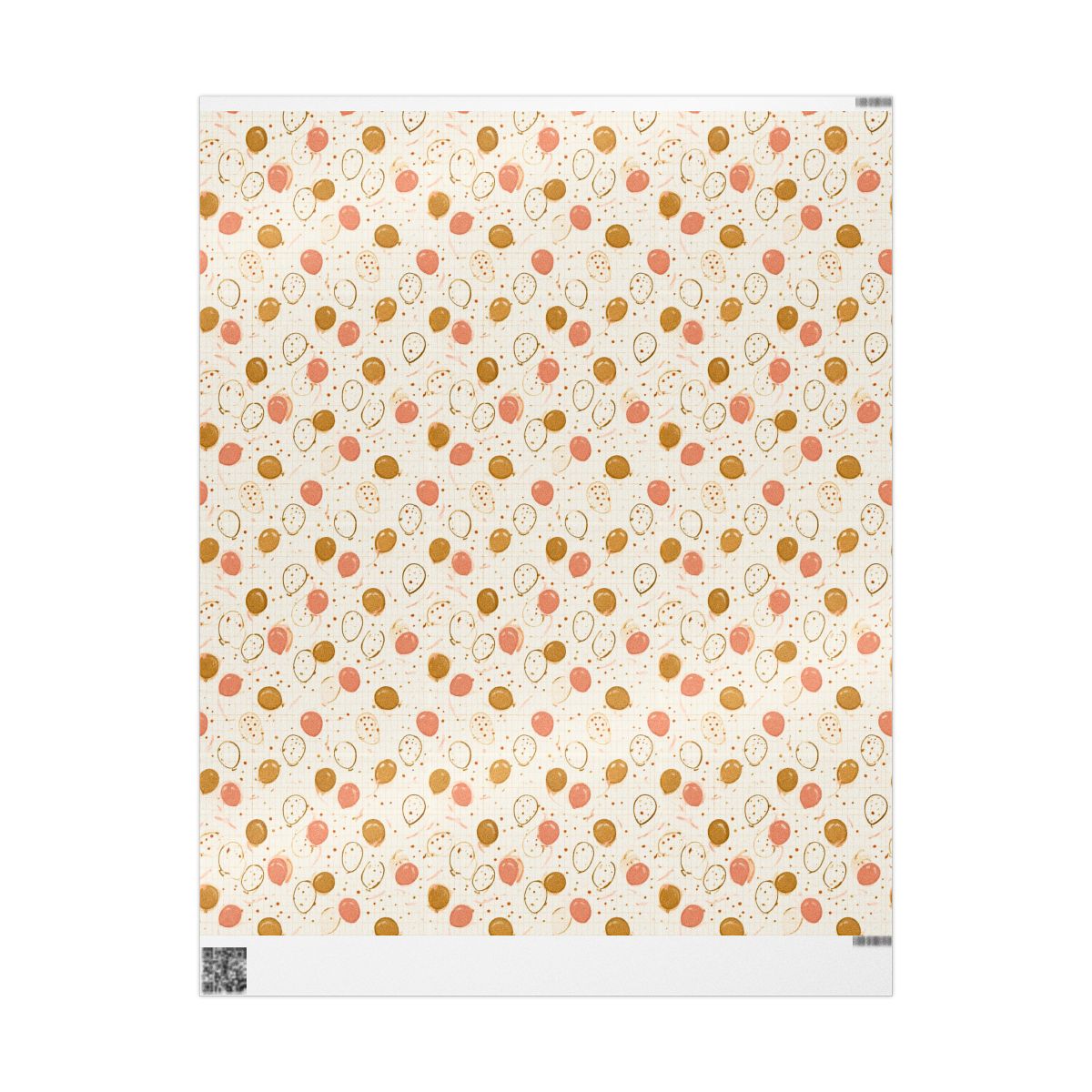 Balloon Drift Birthday Wrapping Paper No. 2