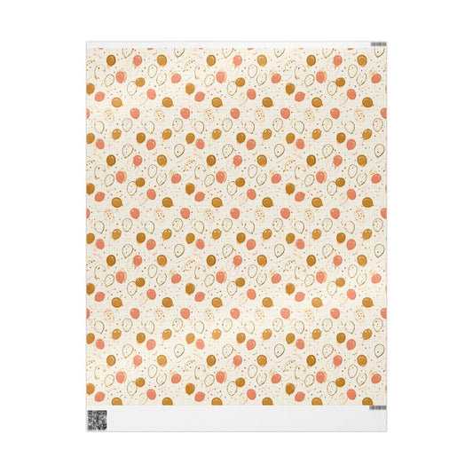 Balloon Drift Birthday Wrapping Paper No. 2