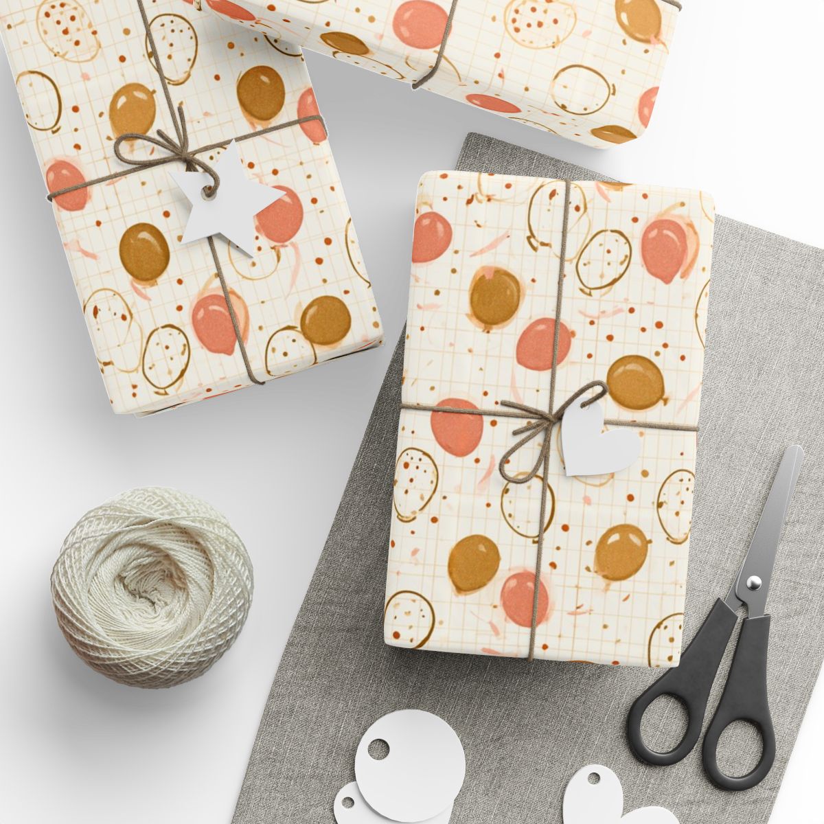 Balloon Drift Birthday Wrapping Paper No. 2