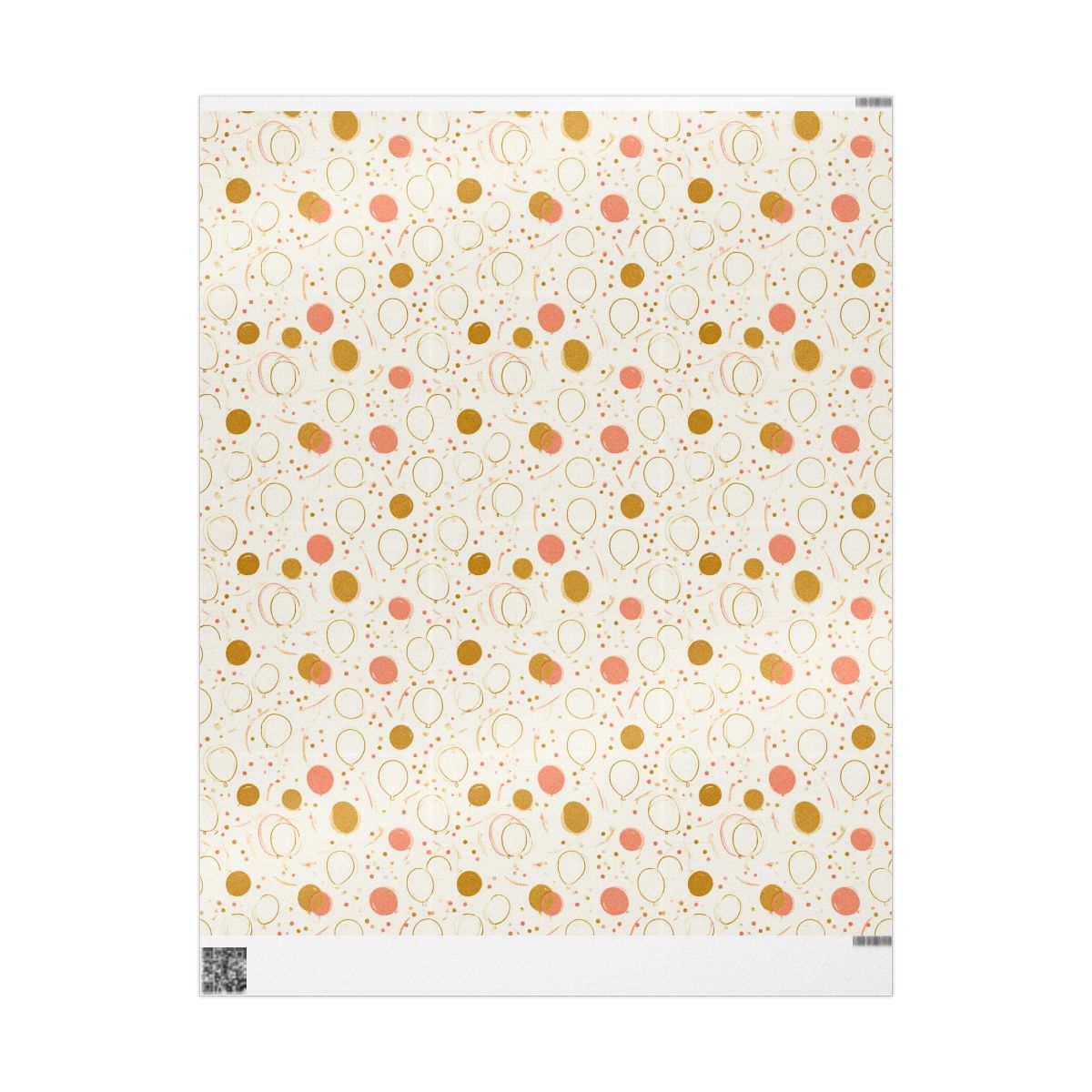 Balloon Drift Birthday Wrapping Paper No. 3