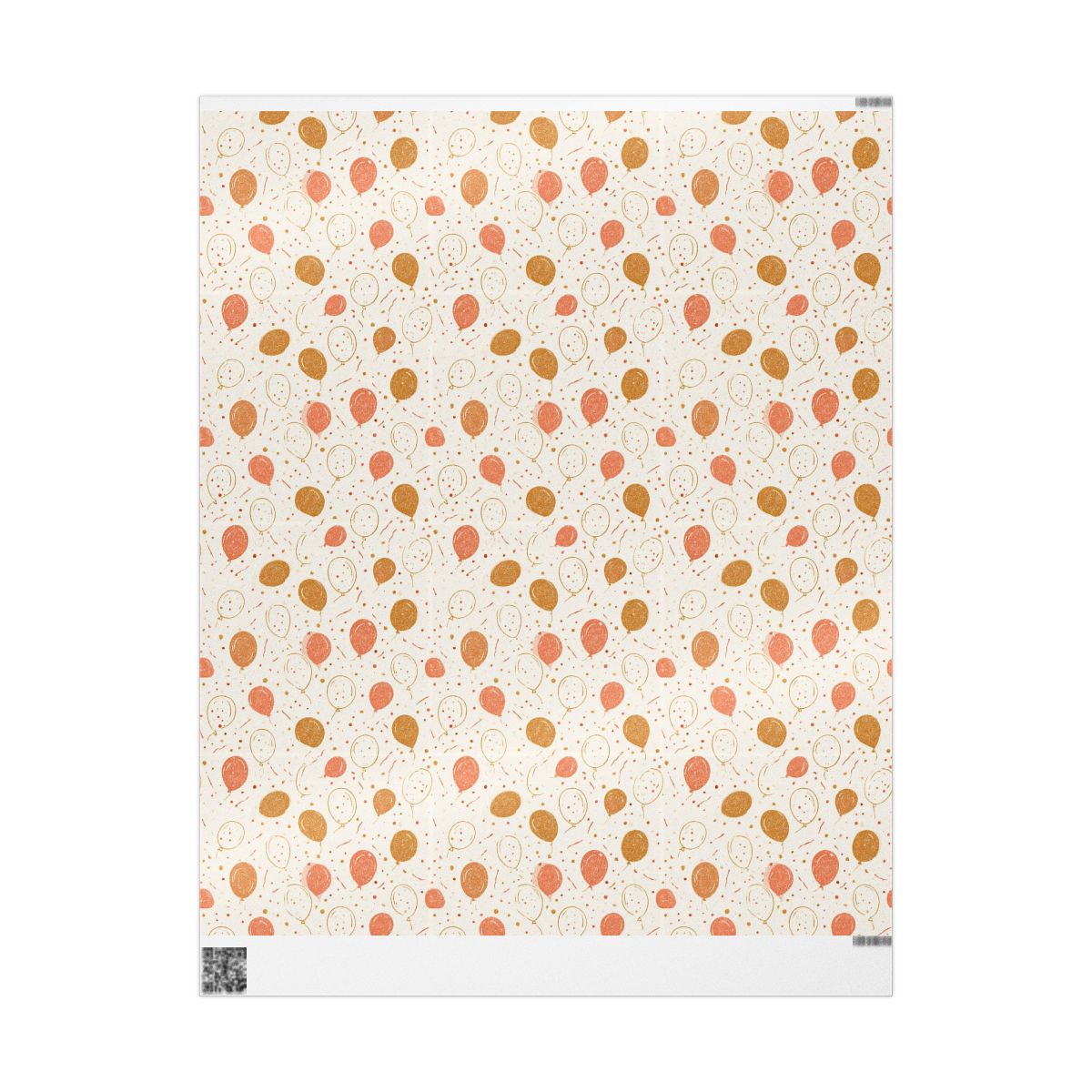 Balloon Drift Birthday Wrapping Paper No. 4