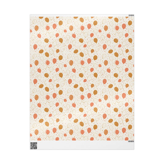 Balloon Drift Birthday Wrapping Paper No. 4