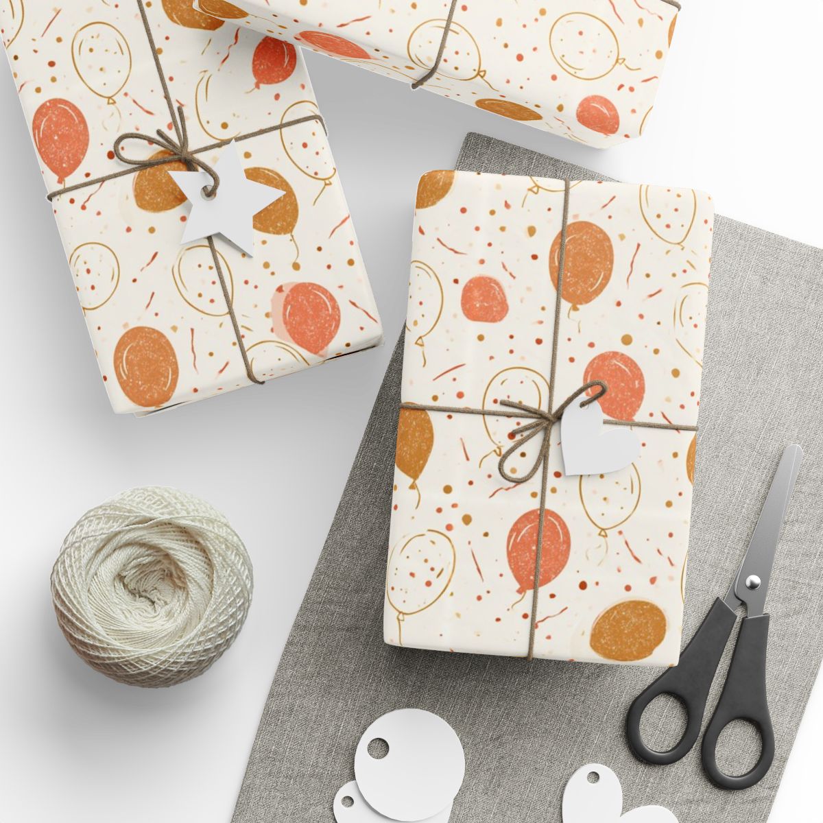 Balloon Drift Birthday Wrapping Paper No. 4