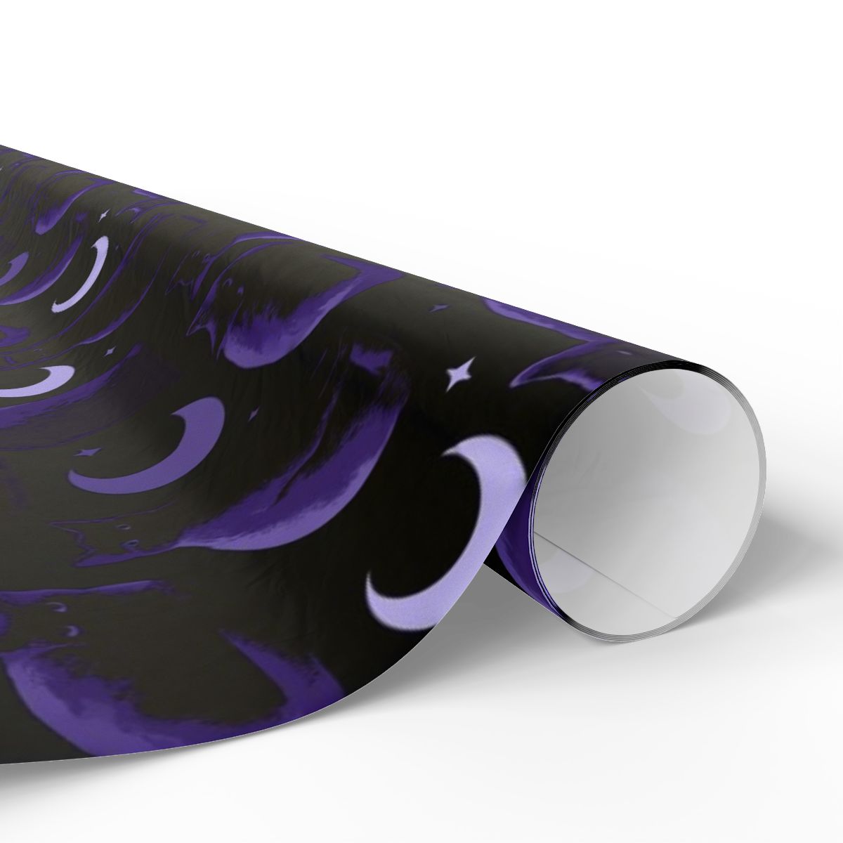 Black Cats & Crescent Moons Wrapping Paper