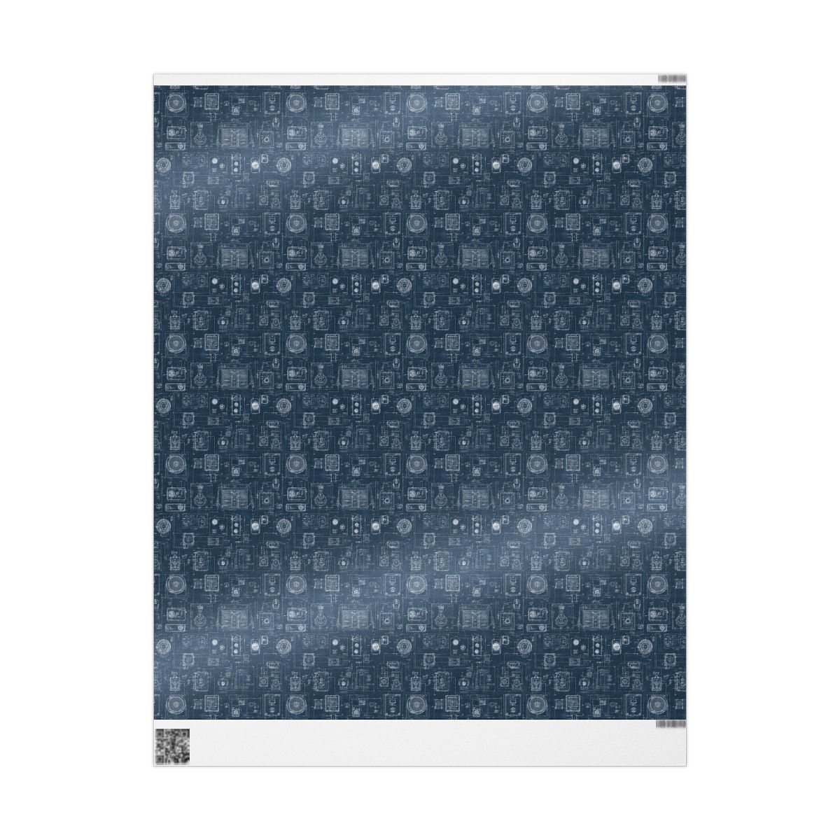 Blueprint Infrastructure Pattern Wrapping Paper — Index No. 001