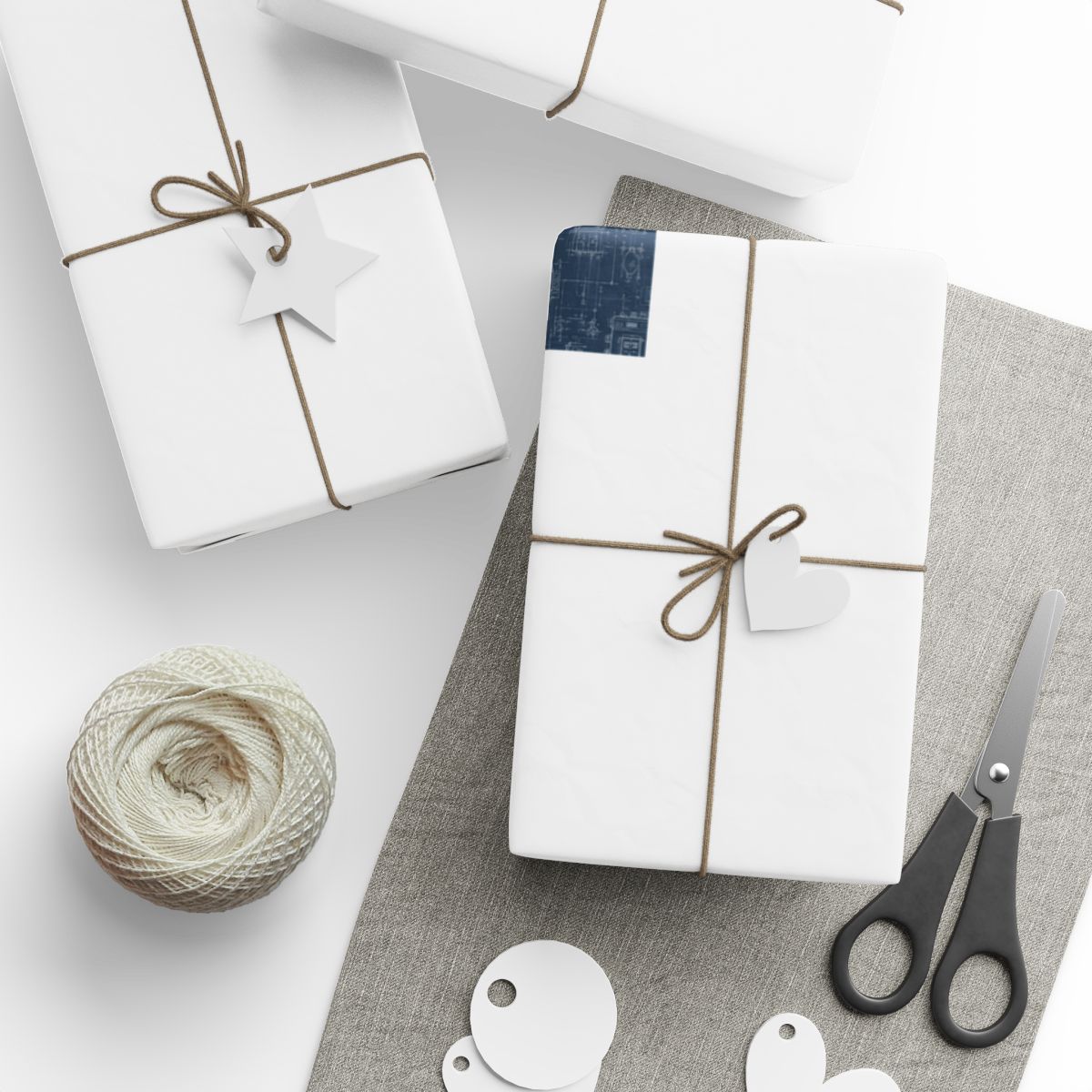 Blueprint Infrastructure Pattern Wrapping Paper — Index No. 002