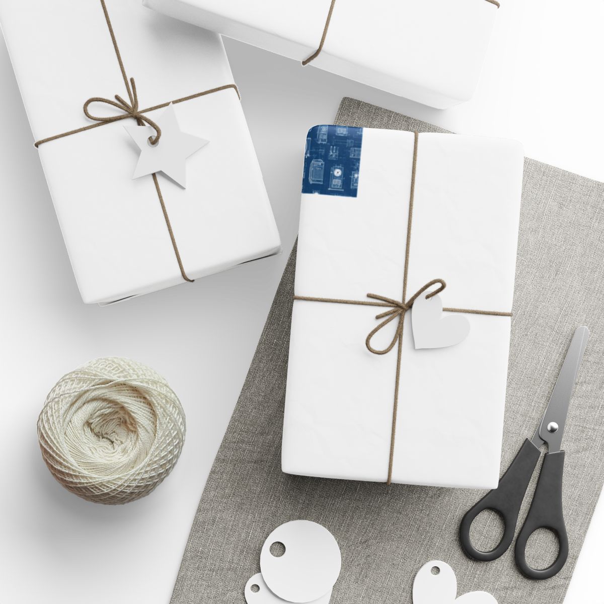 Blueprint Infrastructure Pattern Wrapping Paper — Index No. 008