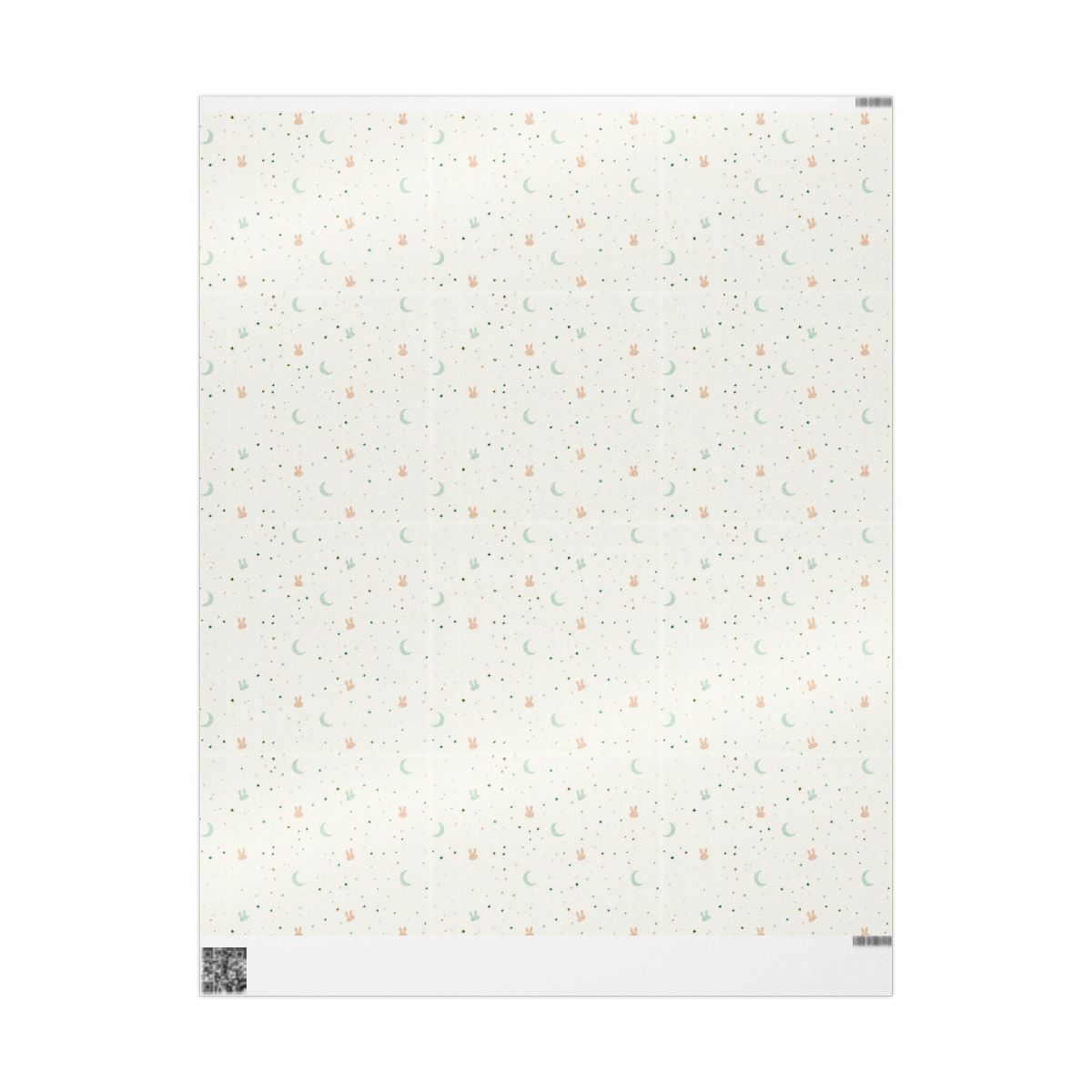 Bunny Ears & Crescent Moons Wrapping Paper