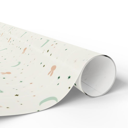 Bunny Ears & Crescent Moons Wrapping Paper