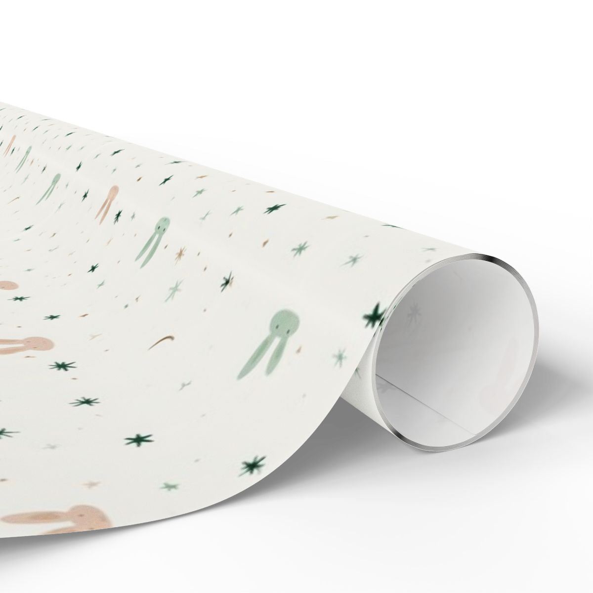 Bunny Faces & Stars Nursery Wrapping Paper