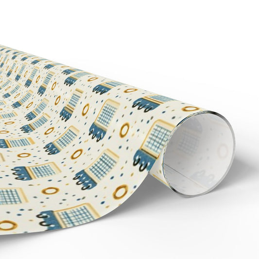 Calendar Page Wrapping Paper | Vintage Analog Calendar Motif | All-Season Gift Wrap