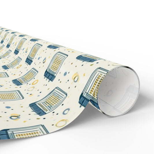 Calendar Page Wrapping Paper | Vintage Analog Calendar Motif | All-Season Gift Wrap