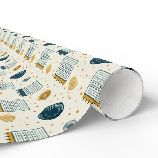 Calendar Page Wrapping Paper | Vintage Analog Calendar Motif | All-Season Gift Wrap