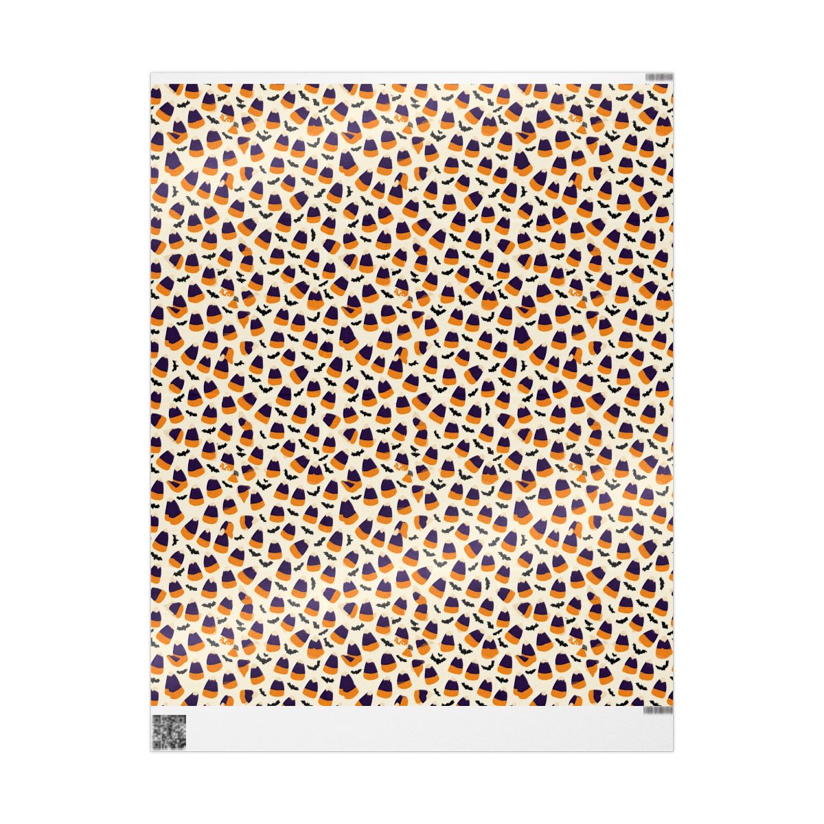 Candy Corn & Bats Wrapping Paper