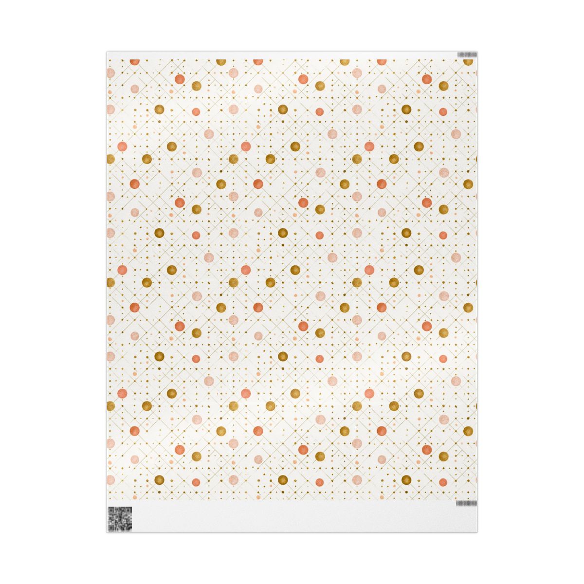 Celebration Grid Wrapping Paper | Geometric Diamond & Burst Pattern | All-Occasion Gift Wrap