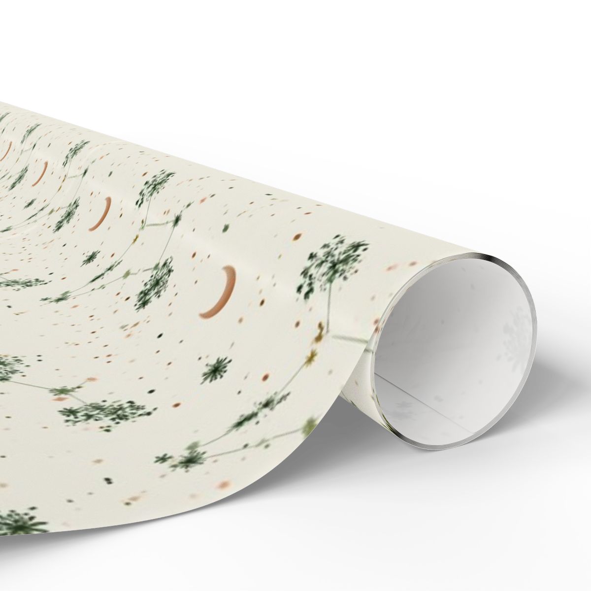 Celestial Night Sky Wrapping Paper — Stars & Moons Pattern (Design 7)