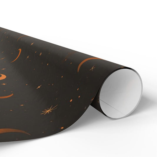 Celestial Wrapping Paper — Moons, Stars & Clouds | All-Occasion Gift Wrap