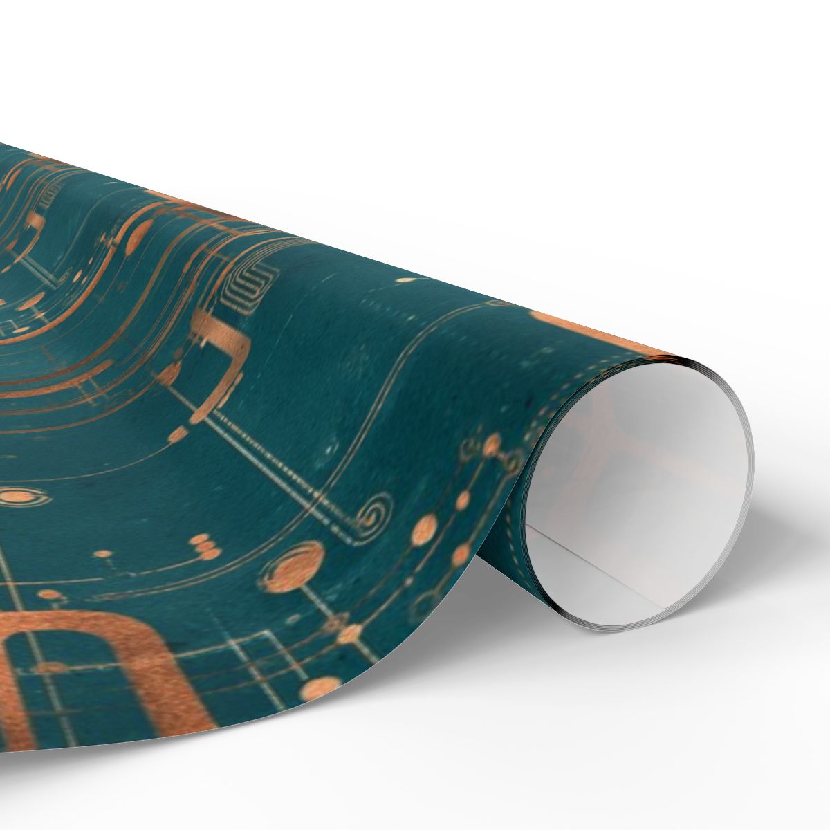 Circuit Board Pattern Wrapping Paper — Trace No. 003