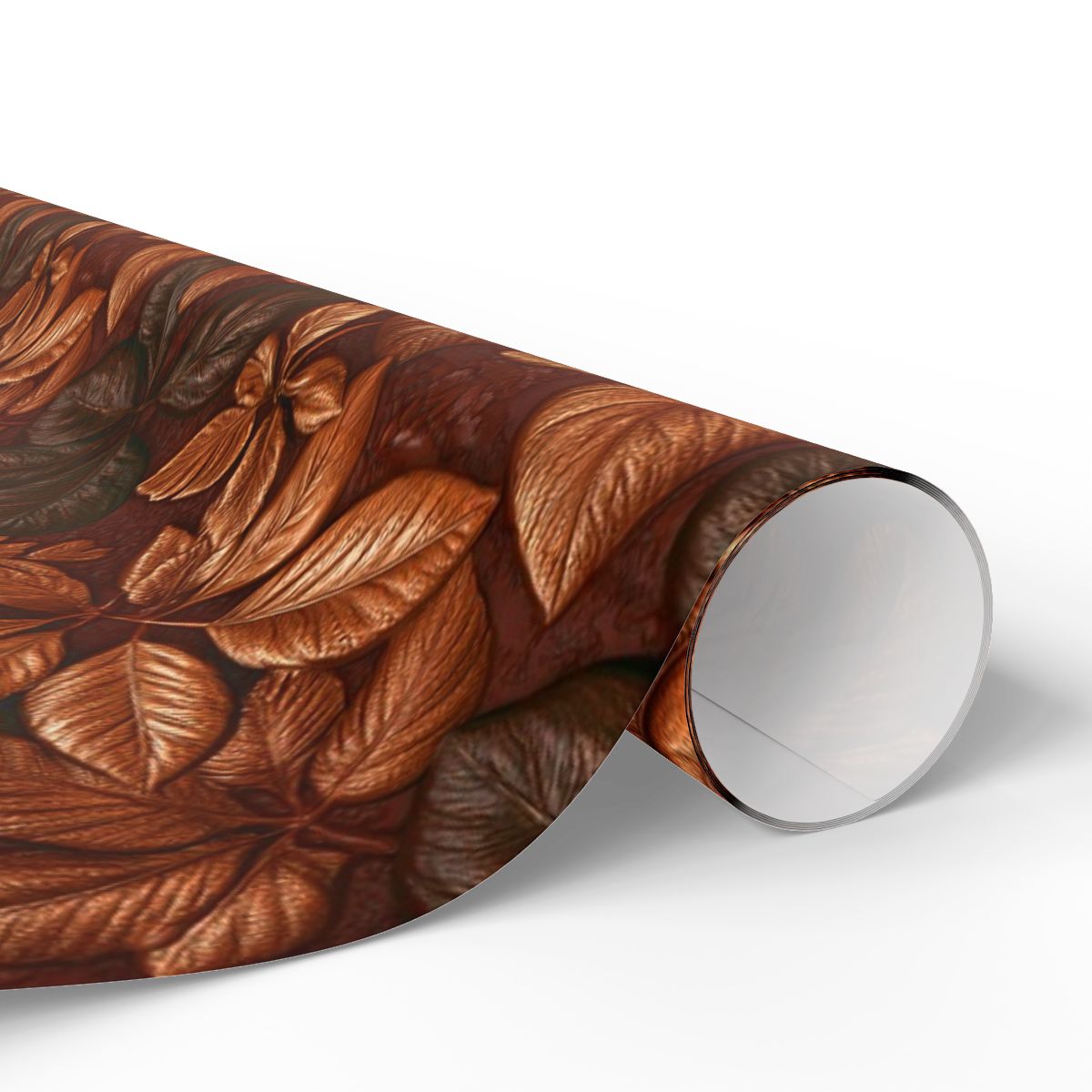 Copper Foil Leaves Wrapping Paper