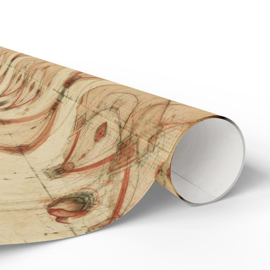 Diamond Blueprint Baseball Wrapping Paper No. 1