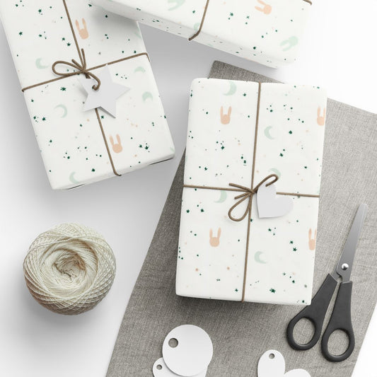 Dreamy Bunny Silhouettes Wrapping Paper