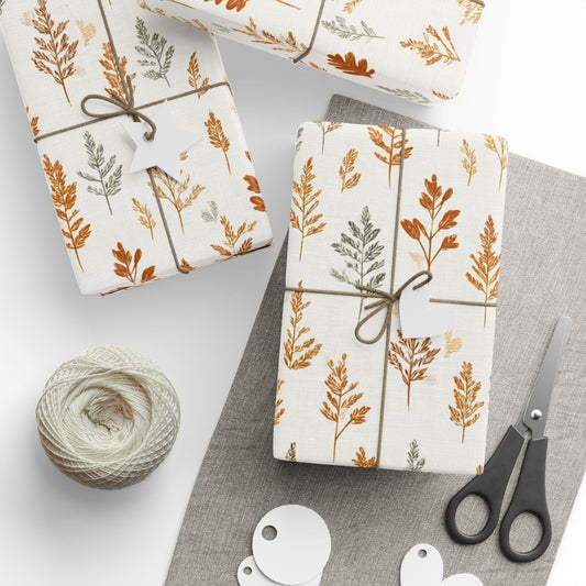 Fall Botanical Wrapping Paper — Autumn Study No. 003