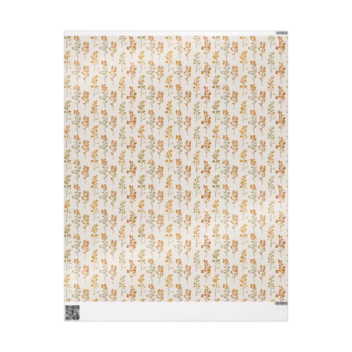 Fall Botanical Wrapping Paper — Autumn Study No. 004