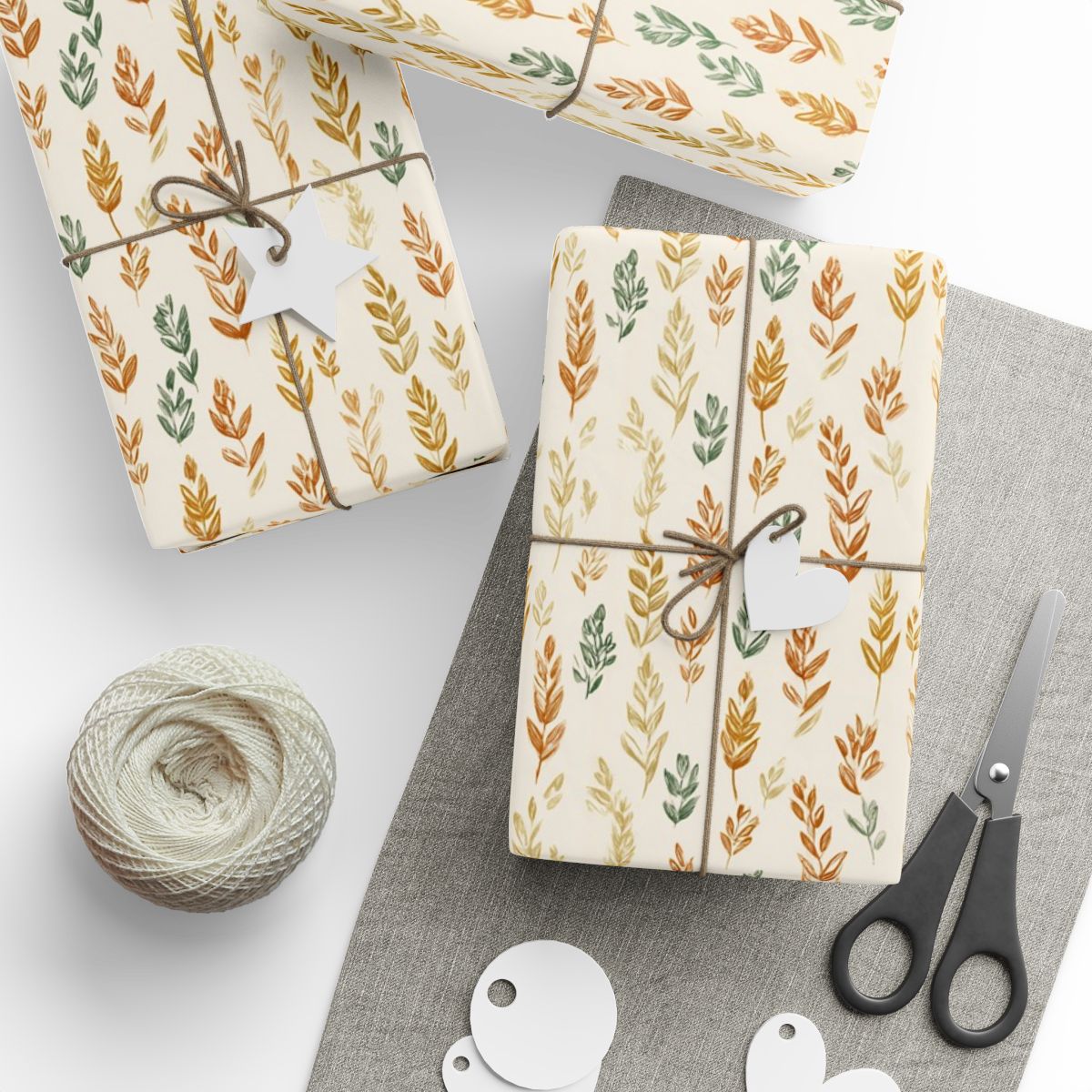 Fall Botanical Wrapping Paper — Autumn Study No. 006