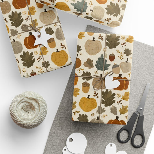 Fall Botanical Wrapping Paper — Botanical Pattern