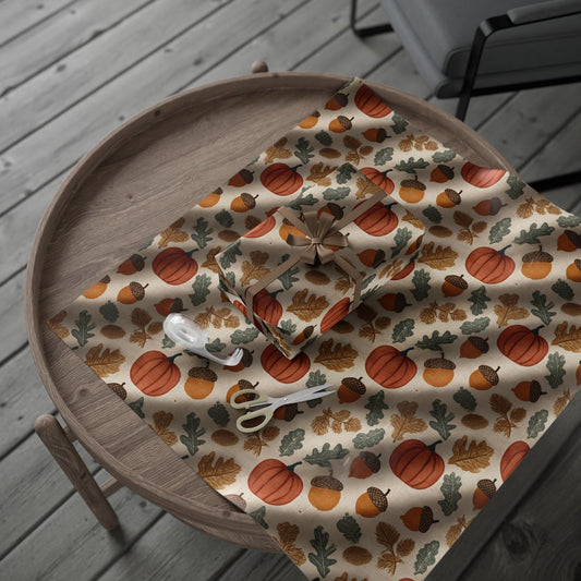 Fall Botanical Wrapping Paper — Botanical Pattern