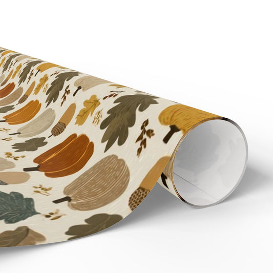 Fall Botanical Wrapping Paper — Botanical Pattern