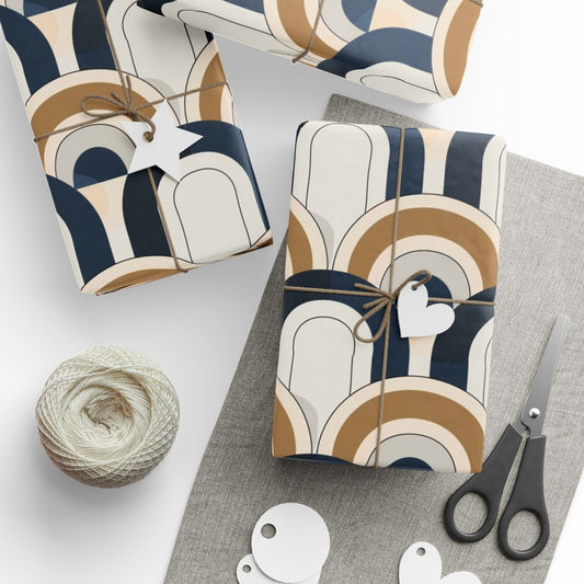 Fall Geometric Wrapping Paper — Geometric Pattern