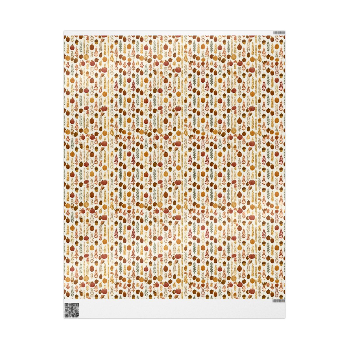 Fall Harvest Wrapping Paper — Autumn Botanical Pattern (Design 13)