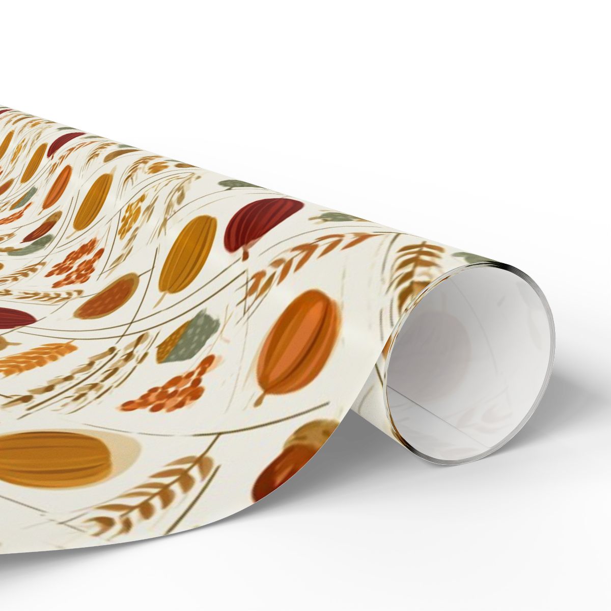 Fall Harvest Wrapping Paper — Autumn Botanical Pattern (Design 14)