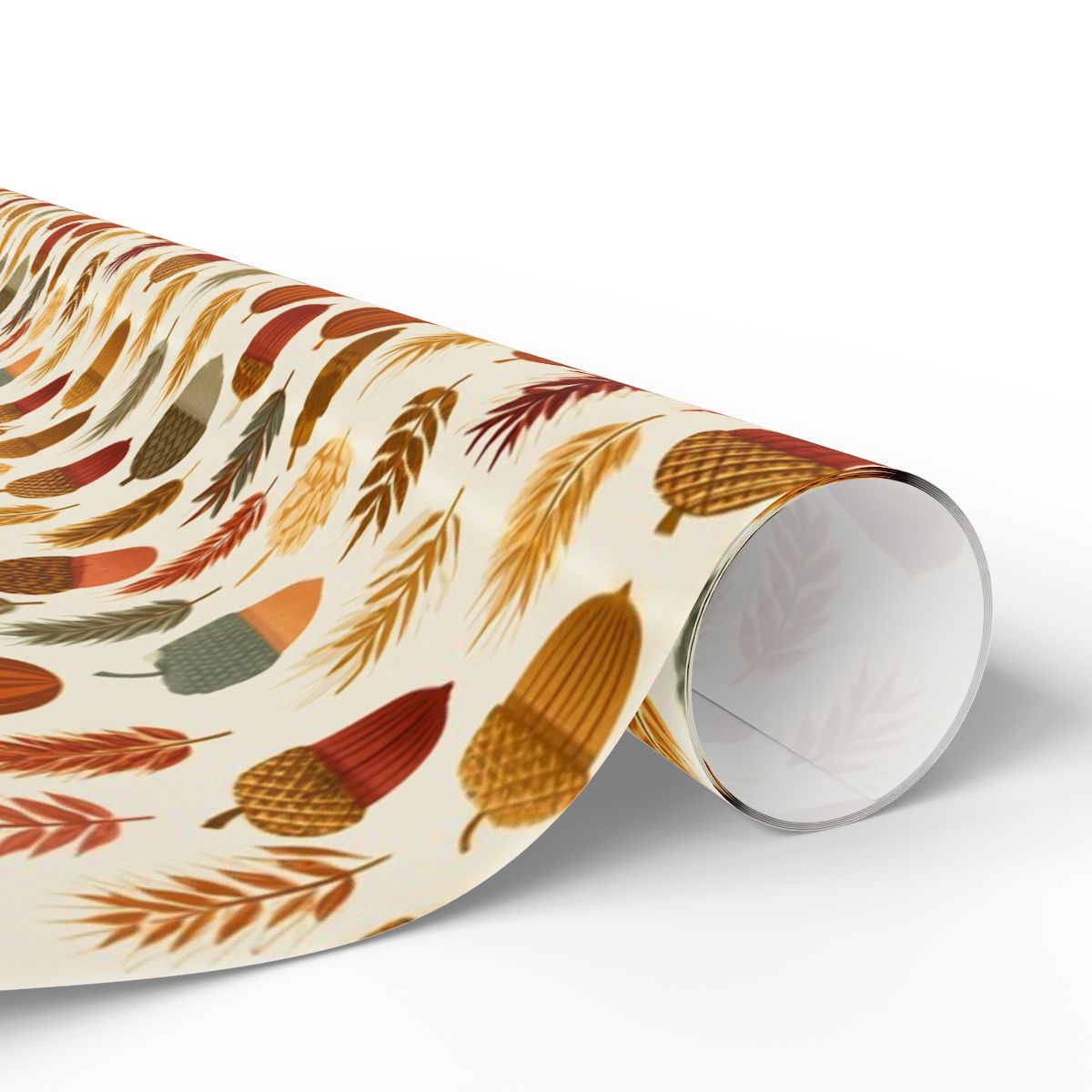 Fall Harvest Wrapping Paper — Autumn Botanical Pattern (Design 15)