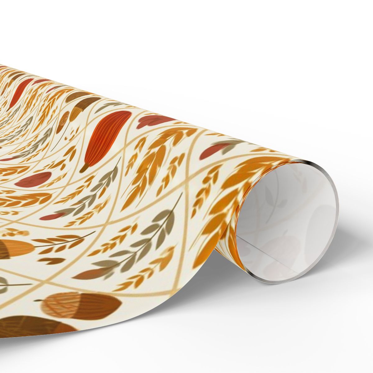 Fall Harvest Wrapping Paper — Autumn Botanical Pattern (Design 16)