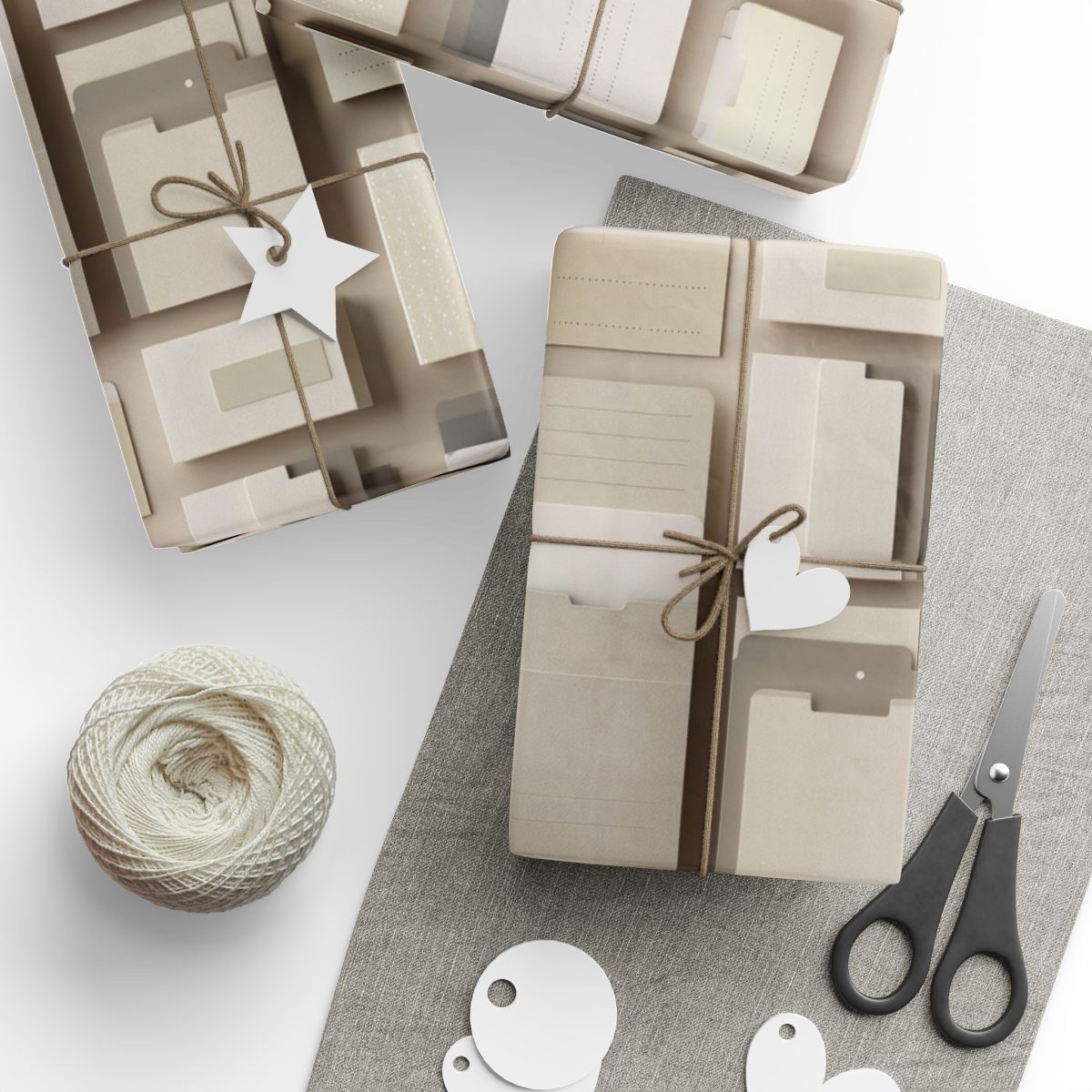 Filing System Pattern Wrapping Paper — Index No. 001