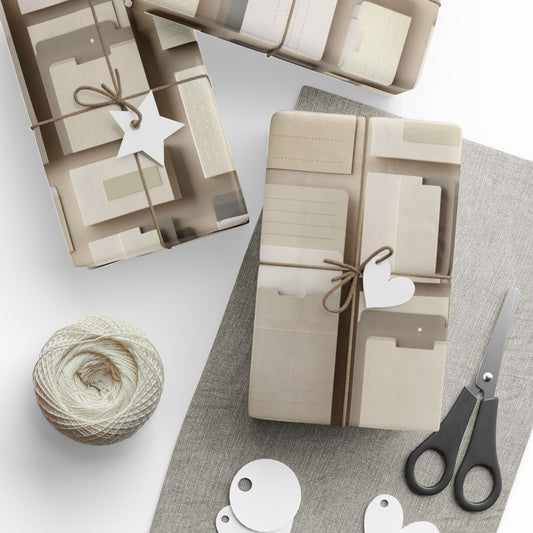 Filing System Pattern Wrapping Paper — Index No. 001