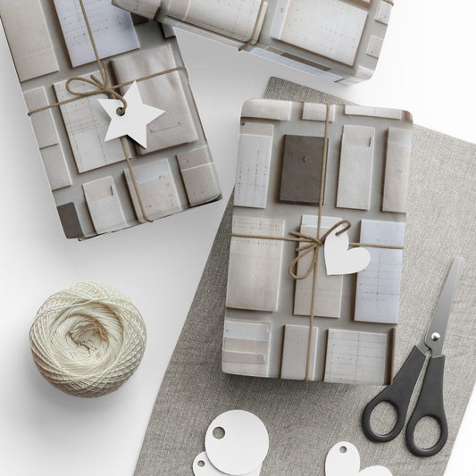 Filing System Pattern Wrapping Paper — Index No. 002