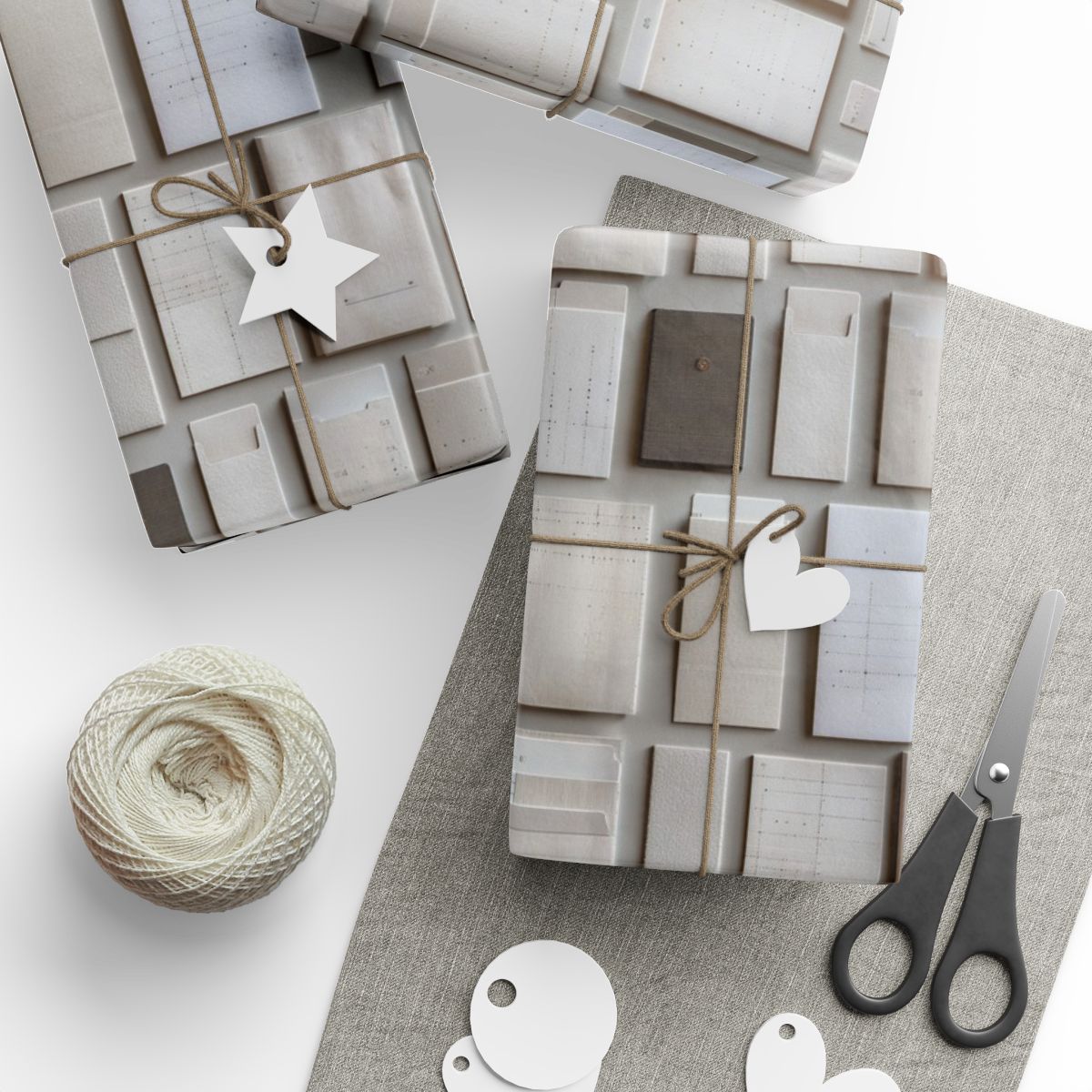 Filing System Pattern Wrapping Paper — Index No. 002