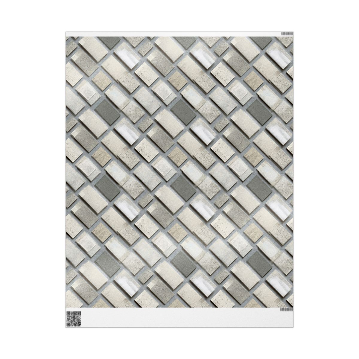 Filing System Pattern Wrapping Paper — Index No. 004