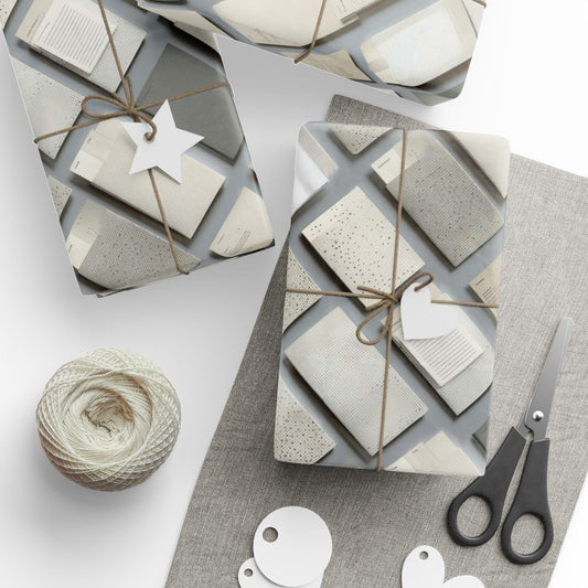 Filing System Pattern Wrapping Paper — Index No. 004