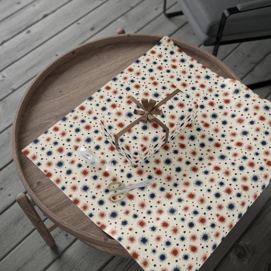 Fireworks & Stars Wrapping Paper