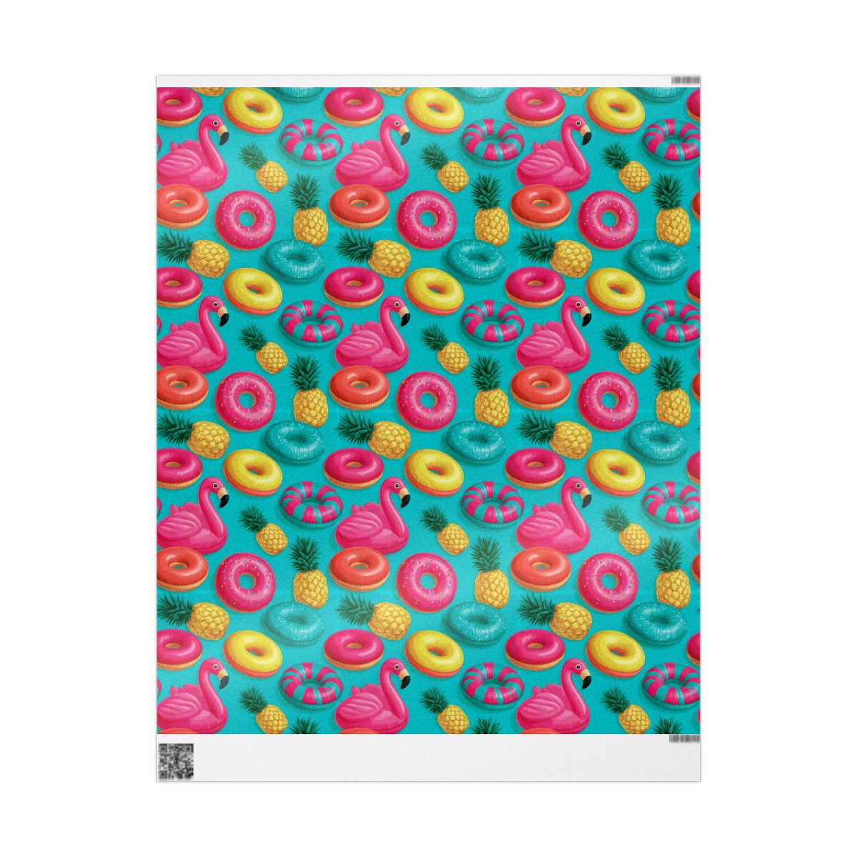 Flamingo Pool Party Wrapping Paper