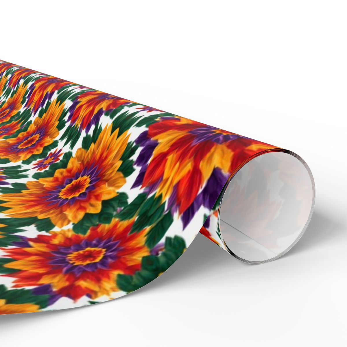 Floral Kaleidoscope Wrapping Paper