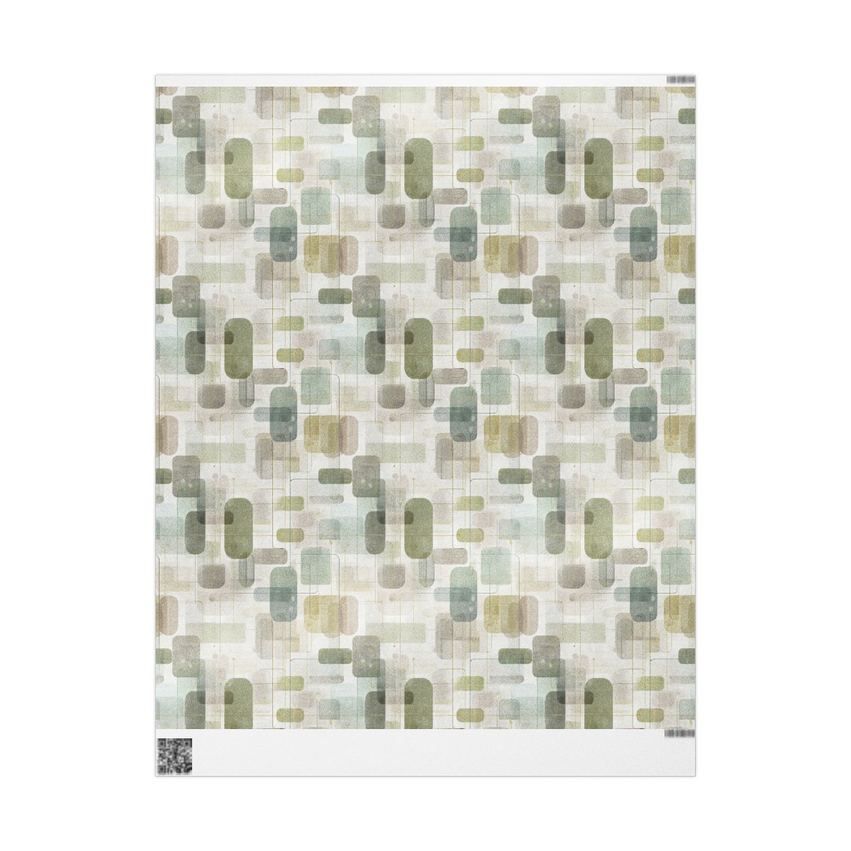 Flowchart Pattern Wrapping Paper — Process No. 001