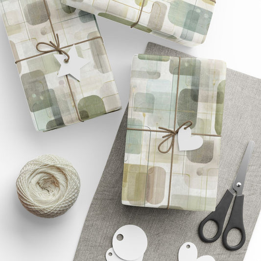 Flowchart Pattern Wrapping Paper — Process No. 001