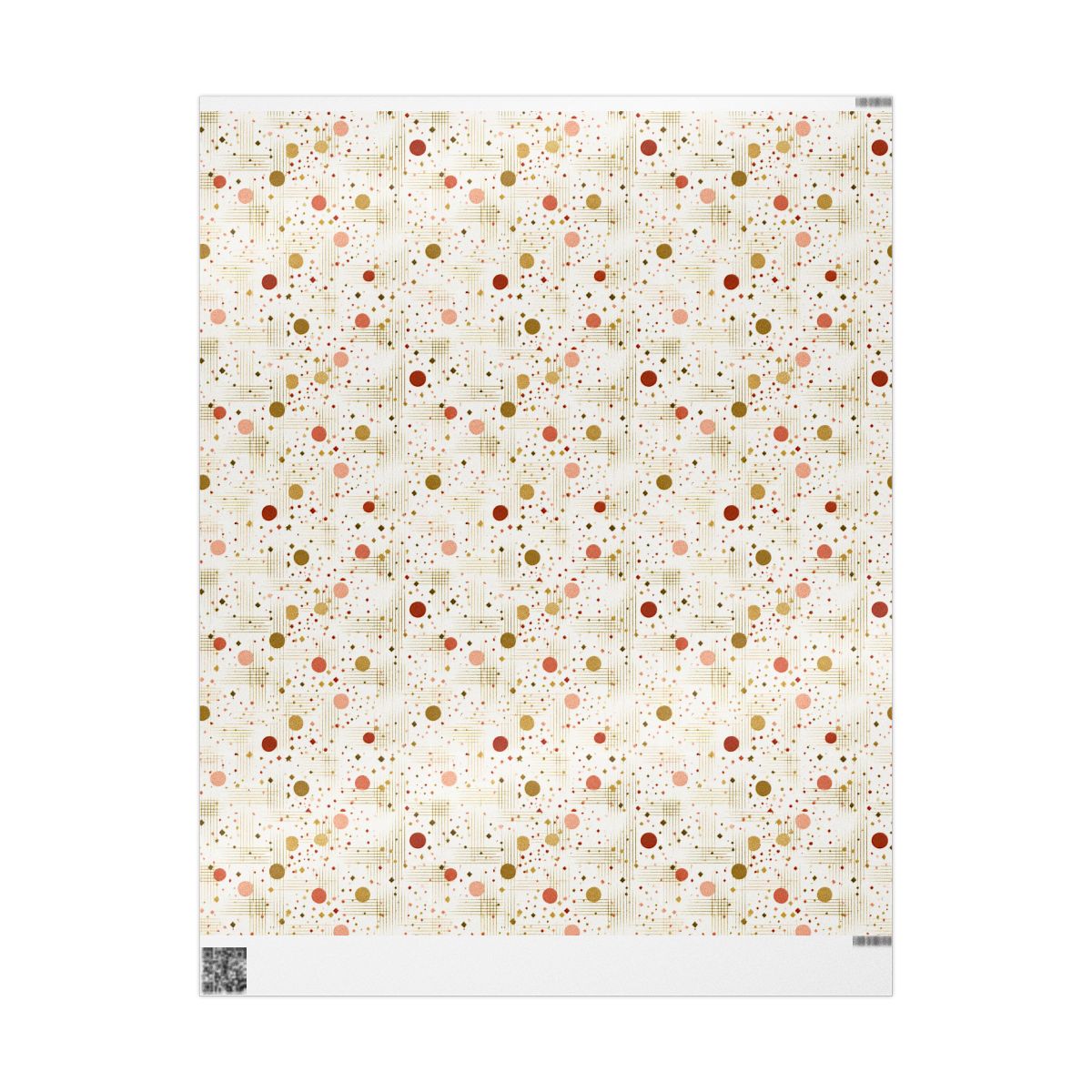 Geometric Celebration Grid Wrapping Paper