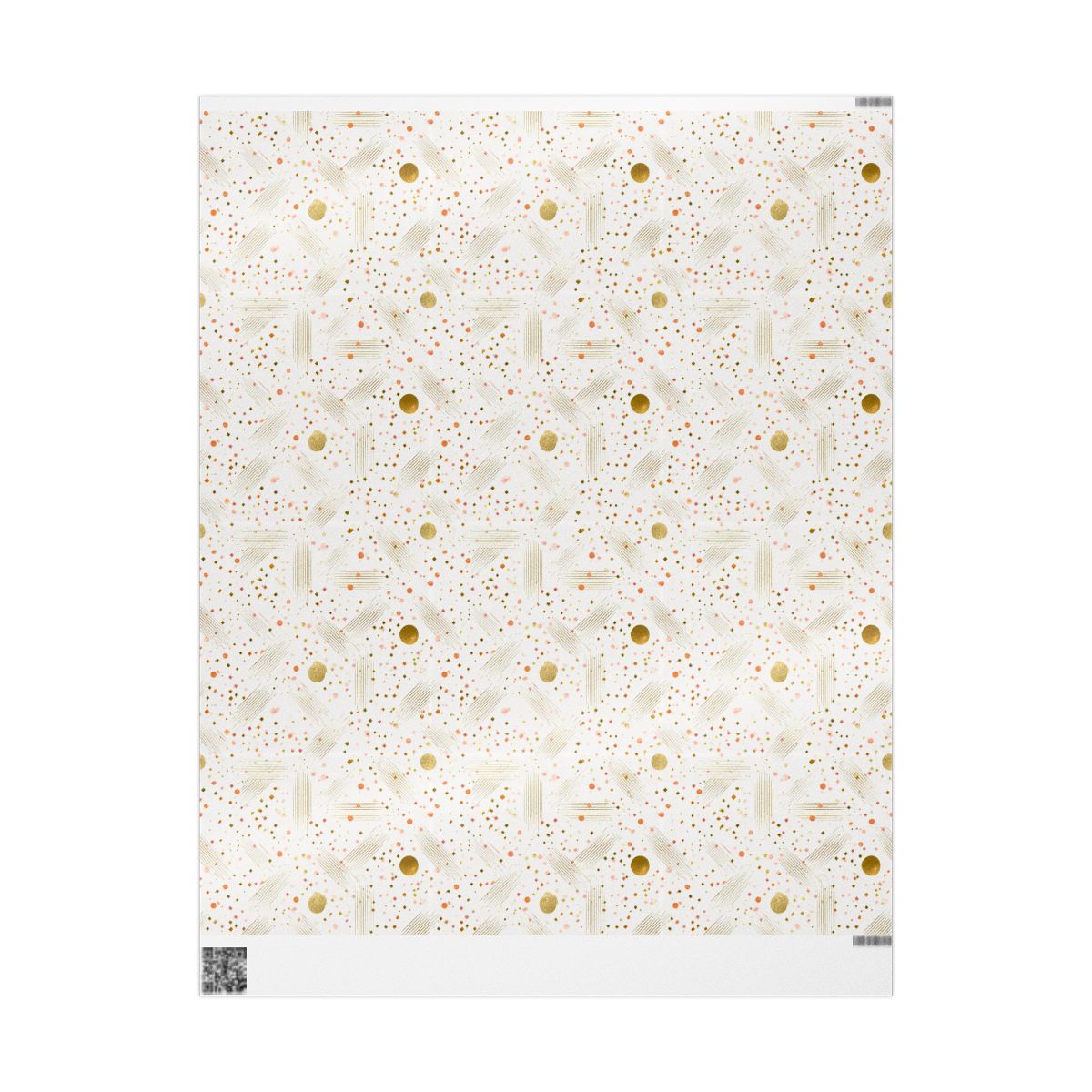 Geometric Celebration Grid Wrapping Paper